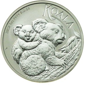 Australia, Elizabeth II, 1 Dollar 2023 - Koala, 1 oz. Ag 999 (303)