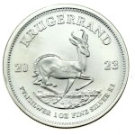 South Africa, 2023 Krugerrand, 1 oz. Ag 999 (312)