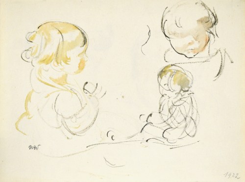 Wojciech WEISS (1875-1950), Szkice dzieci, 1922