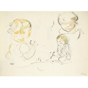 Wojciech WEISS (1875–1950), Sketches of Children, 1922