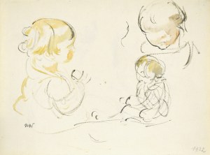 Wojciech WEISS (1875-1950), Szkice dzieci, 1922