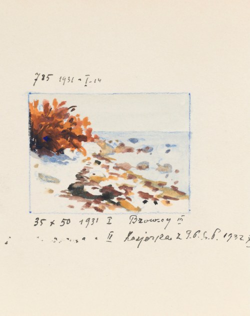 Soter August JAXA-MAŁACHOWSKI (1867-1952), Klify Bałtyckie w zimie, 1931