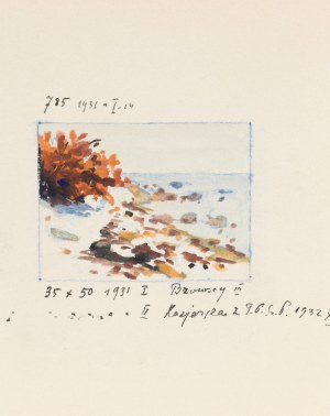 Soter August JAXA-MAŁACHOWSKI (1867-1952), Klify Bałtyckie w zimie, 1931