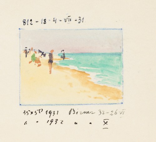 Soter August JAXA-MAŁACHOWSKI (1867-1952), Na plaży, 1931