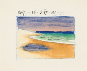 Soter August JAXA-MAŁACHOWSKI (1867-1952), Na plaży, 1931