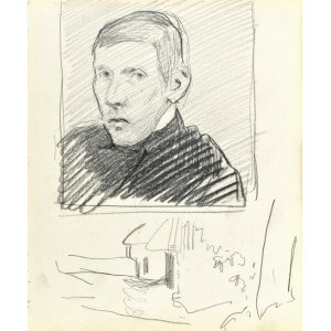 Stanisław KAMOCKI (1875–1944), Self-Portrait and Sketch of Buildings, May 1903