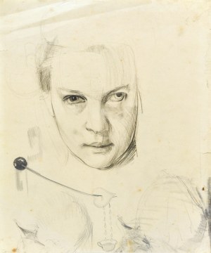 Emilia KNAUSÓWNA (1883-1924), Głowa kobiety oraz szkice luźne