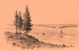 Frantisek Xaver HARLAS (1865-1947), Pejzaż podgórski, ok. 1913