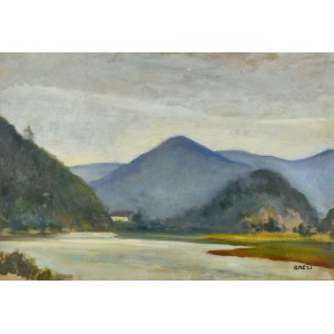 Irena WEISS - ANERI (1888–1981), Landscape from the Muszyna Area, 1922
