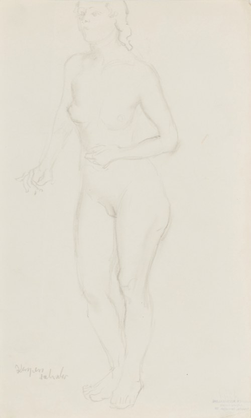 Kasper POCHWALSKI (1899-1971), Akt stojącej kobiety
