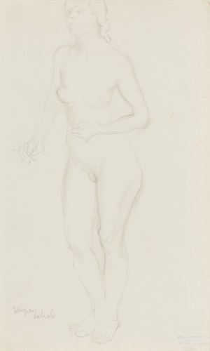 Kasper POCHWALSKI (1899-1971), Akt stojącej kobiety