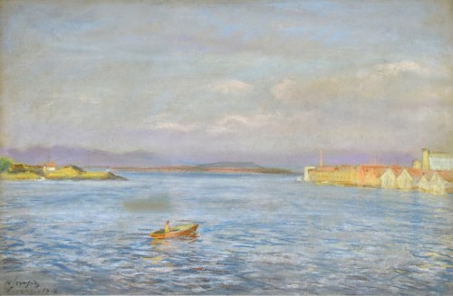 Władysław SERAFIN (1905-1988), Motyw ze Stavanger, 1956