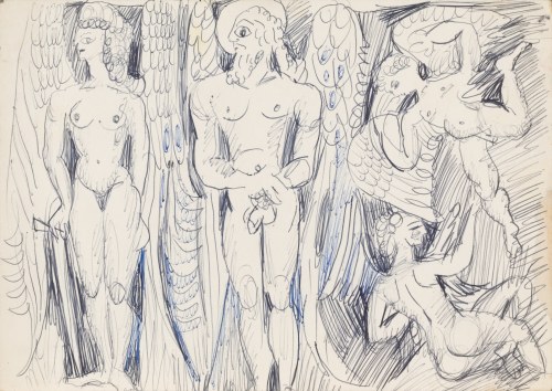 Janina MUSZANKA - ŁAKOMSKA (1920-1982), Adam i Ewa
