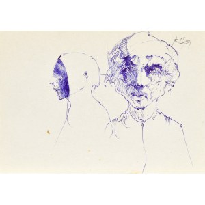 Roman BANASZEWSKI (1932–2021), Sketches of a Bust of a Figure from Two Angles