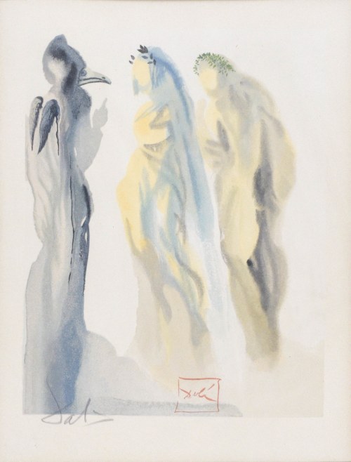 Salvador DALI (1904-1989), La Divine Comédie - Paradis 09 - Le Ciel de Vénus, 1963