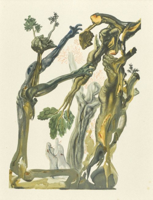 Salvador DALI (1904-1989), The Forest Of Suicides, Inferno canto 13, The Divine Comedy, 1960