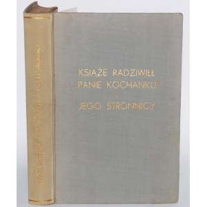 POECH IZYDOR - KSIĄŻĘ RADZIWIŁŁ PANIE KOCHANKU I JEGO STRONNICY