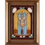 Erwin Sówka (1936, Giszowiec – 2021), “Eros and Psyche,” quadriptych, 2004