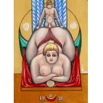 Erwin Sówka (1936, Giszowiec – 2021), “Eros and Psyche,” quadriptych, 2004