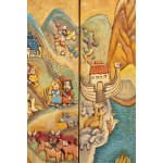 Eugeniusz Zegadło (b. 1943), Noah’s Ark, triptych, 2020