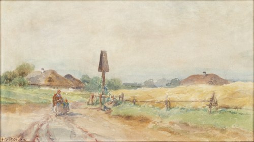 Adam Setkowicz (1876-1945), Przed kapliczką