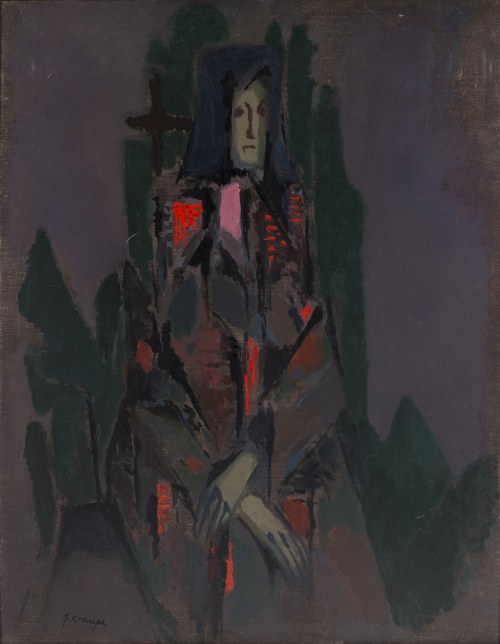 Janina Kraupe-Świderska (1921-2016), Portret, 1956