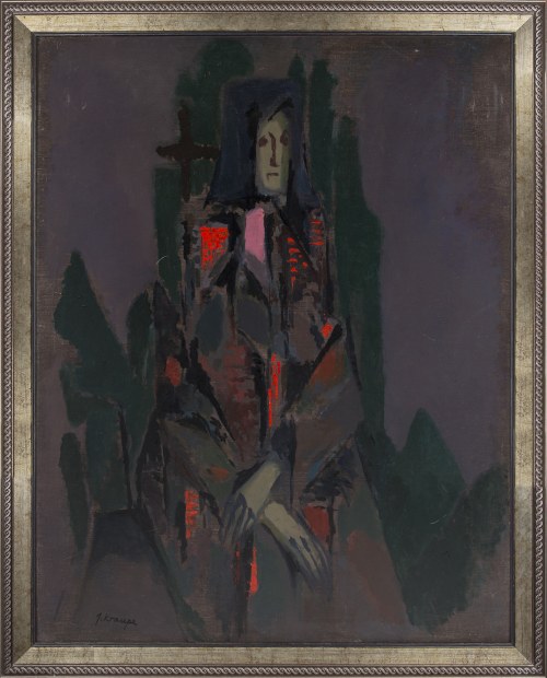 Janina Kraupe-Świderska (1921-2016), Portret, 1956