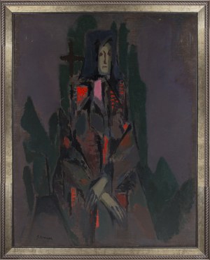 Janina Kraupe-Świderska (1921-2016), Portret, 1956