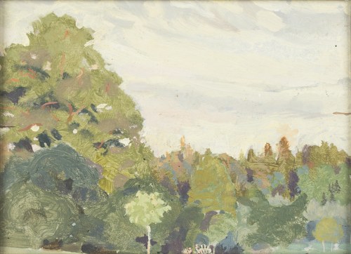 Emilia Knausówna (1883 - 1924), Pejzaz z drzewami