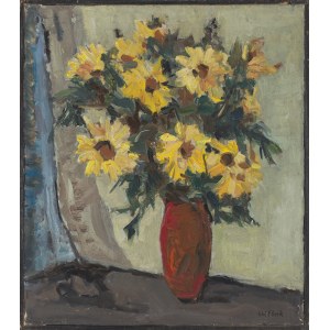Wojciech Fleck (1903–1972), Sunflowers in a Vase