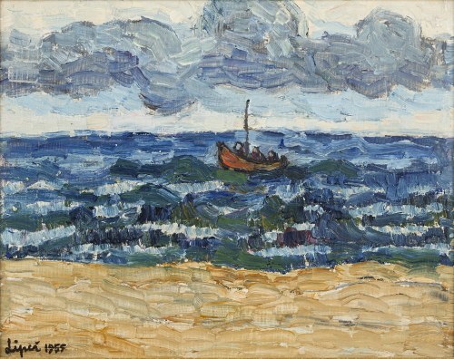 Romana Lipeż (1917-2003), Bałtycki kuter, 1955