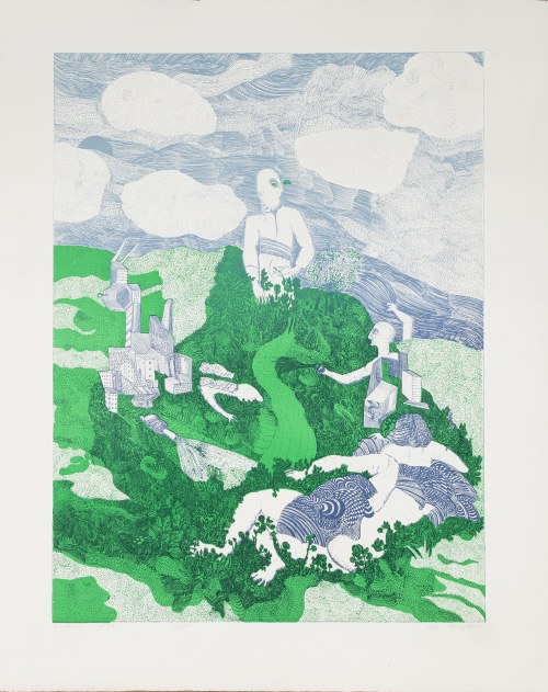Ewa Kuryluk (ur. 1946), Krajobraz, 1973