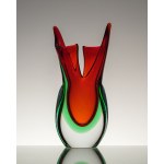 Vase, art glass, Murano, made using the Sommerso technique, Italy, 1950s/1960s.