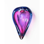 Heart-shaped platter, made using the sommerso technique, Italy, 1970s.