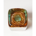 Whirlpool Vase, designed by F. Vizner, Skrdlovice, Czechoslovakia, 1968