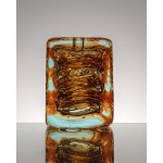 Whirlpool Vase, designed by F. Vizner, Skrdlovice, Czechoslovakia, 1968