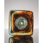 Whirlpool Vase, designed by F. Vizner, Skrdlovice, Czechoslovakia, 1968