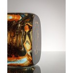 Whirlpool Vase, designed by F. Vizner, Skrdlovice, Czechoslovakia, 1968