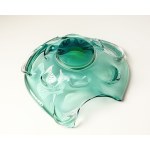 A large planter, most likely from the Chribska Glassworks, Czechoslovakia.