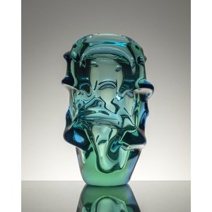 Vase designed by J. Kotik, model 5503, Skrdlovice, Czechoslovakia, 1955.
