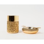 Smoking set—cigarette holder and ashtray, Erhard & Sons, Germany.