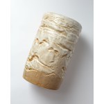Ceramic vase, artistic ceramics, sculptural form, thickly glazed.