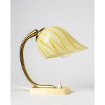 Glass table lamp/nightlight, Germany, 1950s/1960s.