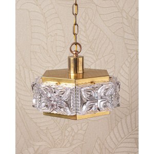 Ceiling lamp, designed by Carl Fagerlund, Orrefors, Sweden, 1970s.