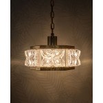 Ceiling lamp, designed by Carl Fagerlund, Orrefors, Sweden, 1970s.