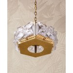 Ceiling lamp, designed by Carl Fagerlund, Orrefors, Sweden, 1970s.