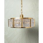 Lampada da soffitto, progetto di Carla Fagerlund, Orrefors, Svezia, anni '70.