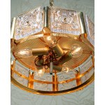 Lampada da soffitto, progetto di Carla Fagerlund, Orrefors, Svezia, anni '70.