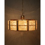Lampada da soffitto, progetto di Carla Fagerlund, Orrefors, Svezia, anni '70.