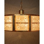 Lampada da soffitto, progetto di Carla Fagerlund, Orrefors, Svezia, anni '70.